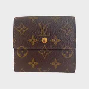 Authentic Louis Vuitton Portefeuille Elise Bifold Wallet Monogram Leather